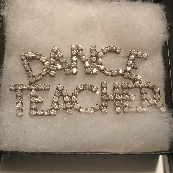 Dance Teacher Rhinestone brooch - Picture 2 of 2